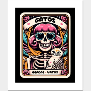 Mexican Gatos Before Vatos Cat Poncho Fiesta Cinco De Mayo Posters and Art